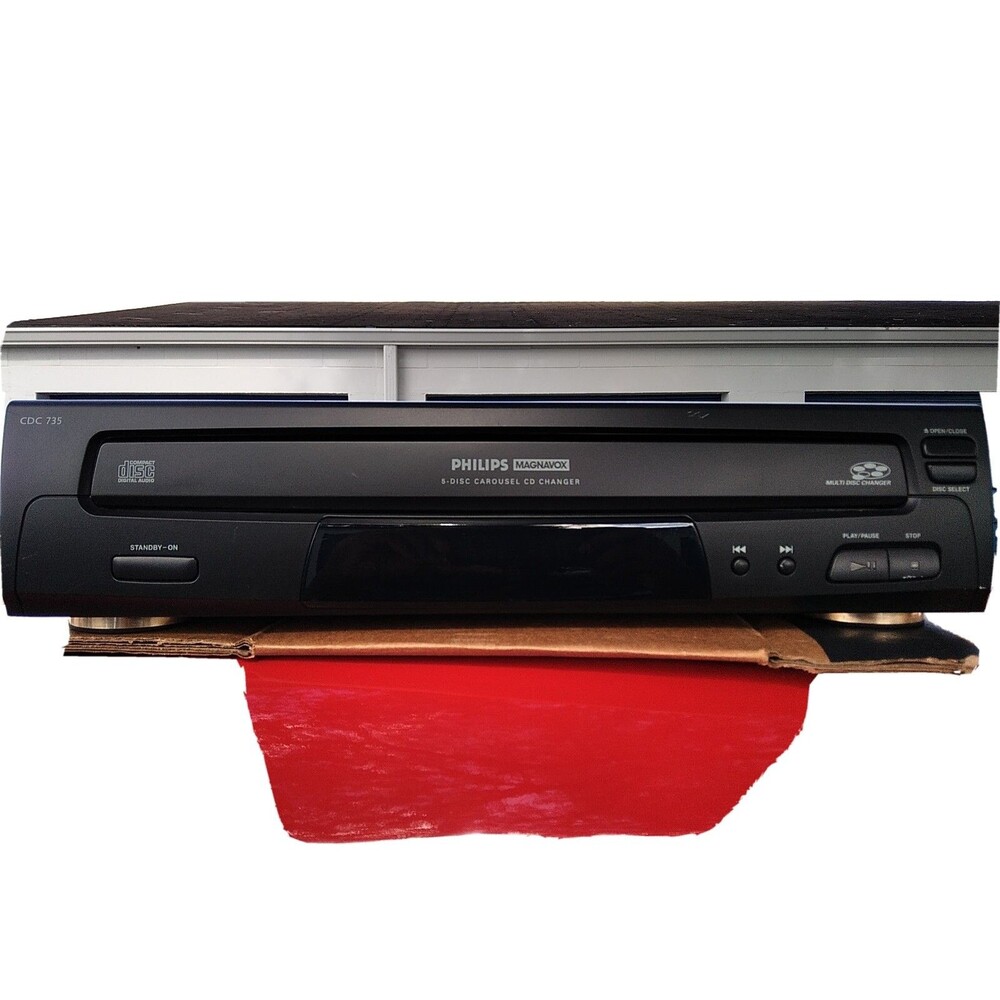 Philips Magnavox CDC735 5 Disc Carousel CD Changer No Remote